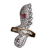 Multicolor gold plated antique gold Copper   Ring