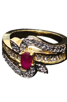 Multicolor gold plated antique gold Copper   Ring