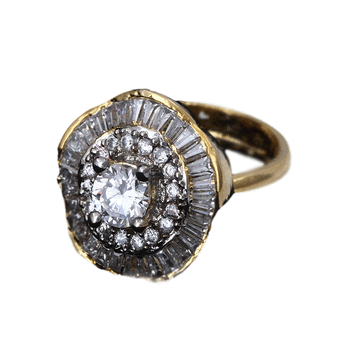 Multicolor gold plated antique gold Copper   Ring 1