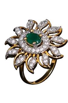 Multicolor gold plated antique gold Copper   Ring