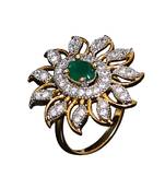 Multicolor gold plated antique gold Copper   Ring