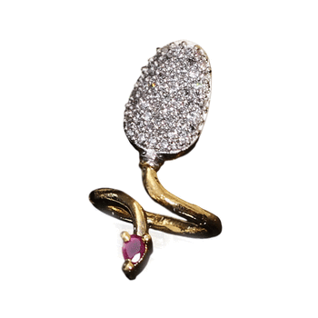 Multicolor gold plated antique gold Copper   Ring 1