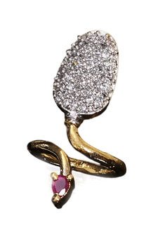 Multicolor gold plated antique gold Copper   Ring