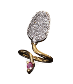 Multicolor gold plated antique gold Copper   Ring