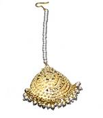 White gold plated antique gold Copper   Maang tikka