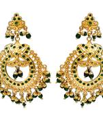 Green gold plated antique gold Copper 2 Pair of Earring