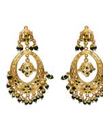 Green gold plated antique gold Copper 9 Pair of Earring