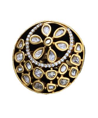 White gold plated antique gold Copper   Ring 1