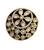 White gold plated antique gold Copper   Ring