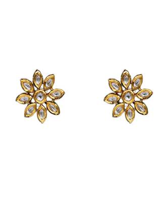 Multicolor kundan antique gold Copper   Pair of Earring 1