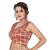 Red Bandhani Silk Printed Readymade Saree Blouse