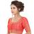 Tomato Red Phentom Silk Embroidered Readymade Saree Blouse