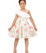 White plain cotton kids-frocks