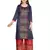 Blue printed cotton girls kurtis and bottom