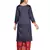 Blue printed cotton girls kurtis and bottom