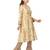 Beige plain cotton girls kurtis and bottom