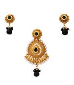 Black gold plated antique gold Copper   Pendant  pair of Earrings