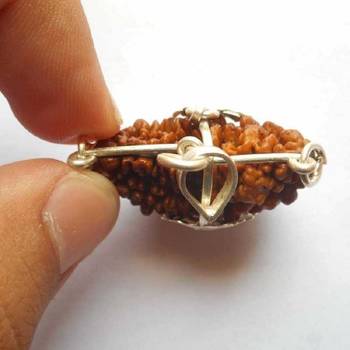 Brown plain yellow gold Brass And Beads  Pendant 2