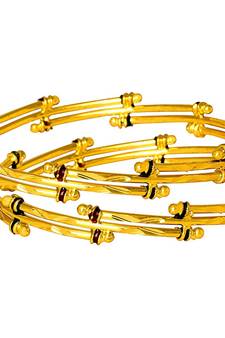 Gold bangles-and-bracelets