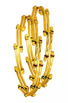 Gold bangles-and-bracelets