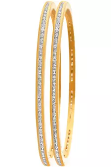 Gold diamond bangles-and-bracelets