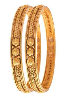 Gold bangles-and-bracelets