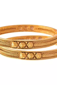 Gold bangles-and-bracelets