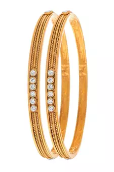 Gold diamond bangles-and-bracelets
