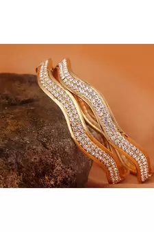Gold diamond bangles-and-bracelets