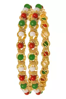 Gold bangles-and-bracelets