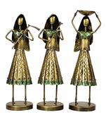 Indian Village Working Farmer Ladies Figurines - Set of 3