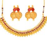 Red cubic zirconia necklace-sets