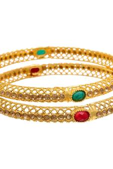 Gold diamond bangles-and-bracelets
