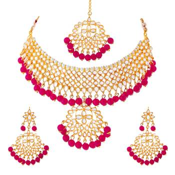 Red cubic zirconia necklace-sets 3