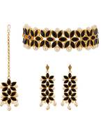 Black cubic zirconia necklace-sets