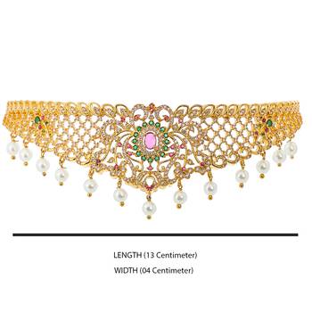 Pink cubic zirconia necklace-sets 3