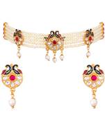 Multicolor cubic zirconia necklace-sets