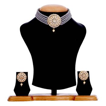 Grey cubic zirconia necklace-sets 2