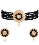 Black cubic zirconia necklace-sets