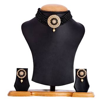 Black cubic zirconia necklace-sets 2
