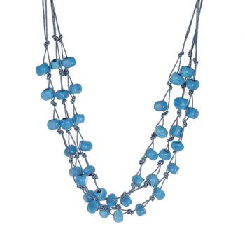 Blue cubic zirconia necklaces 1