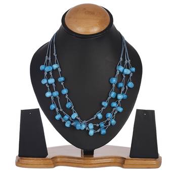 Blue cubic zirconia necklaces 2