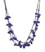 Blue cubic zirconia necklaces