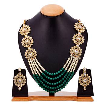 Green cubic zirconia necklace-sets 3