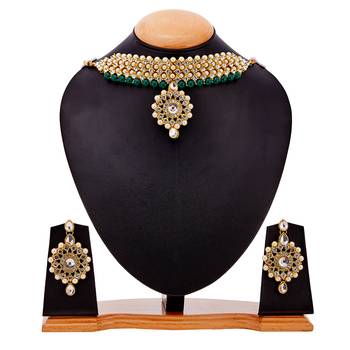 Green cubic zirconia necklace-sets 5