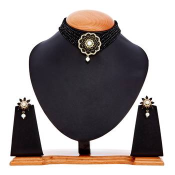 Black cubic zirconia necklace-sets 2