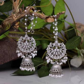 Silver jhumkas 1
