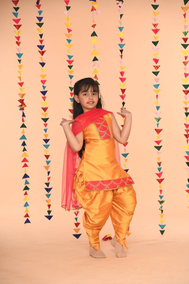 SAKA DESIGNS Dhoti Kurta For Girls | Ethnic Wear For Kids