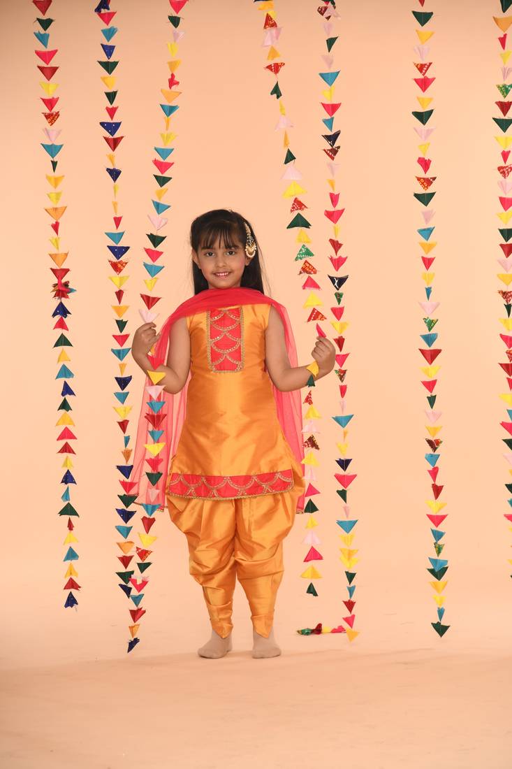 SAKA DESIGNS Dhoti Kurta For Girls | Ethnic Wear For Kids