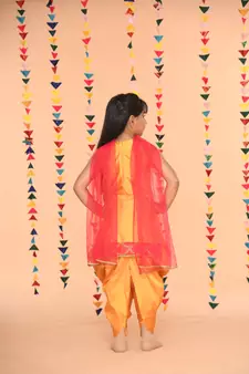 SAKA DESIGNS Dhoti Kurta For Girls | Ethnic Wear For Kids